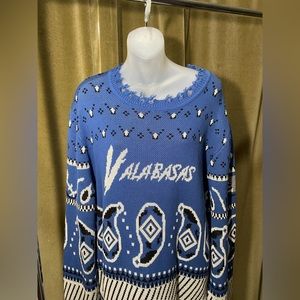 Distressed VALABASAS Sweatshirt